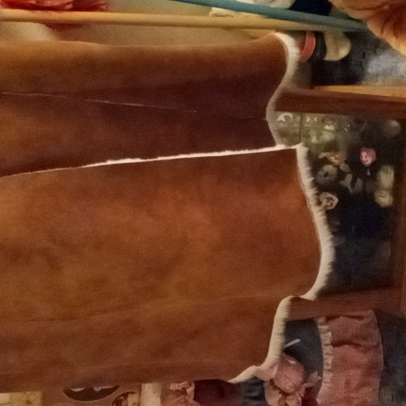 NWT,RARE,Vintage 90s,Beautiful,Penny Lane,Faux Leather & Shearling,Maxi Coat🤎🤎 - Picture 7 of 17